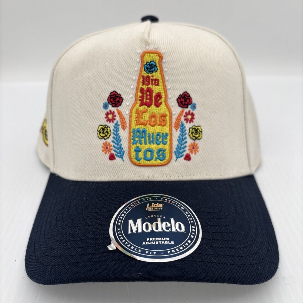 Modelo Cerveza Dia De Los Muertos Day of the Dead Snapback Trucker Hat Lids NEW